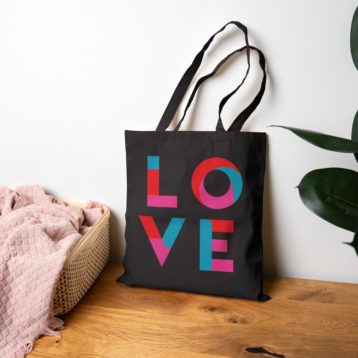 Cotton Canvas Tote Bag LOVE