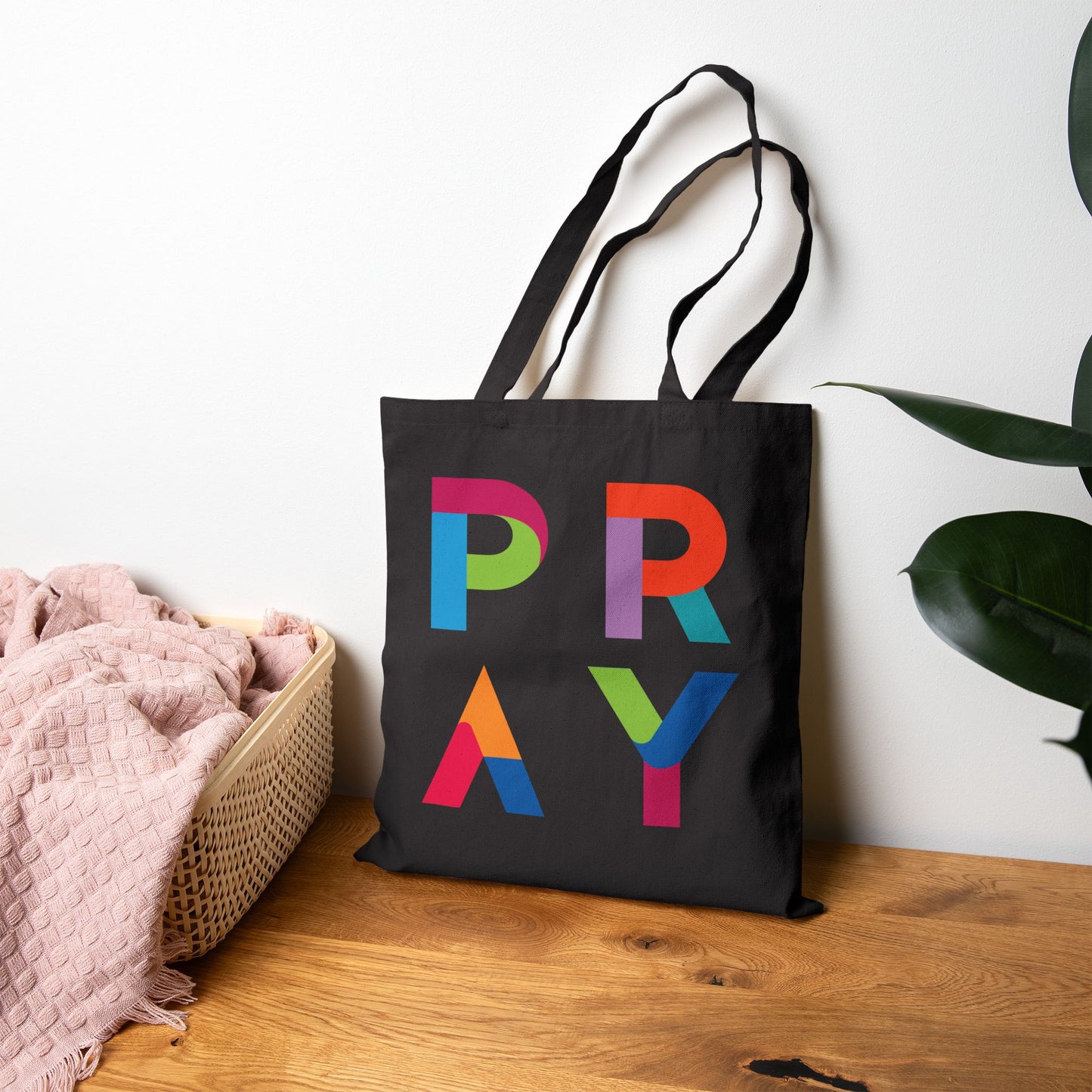 Cotton Canvas Tote Bag PRAY
