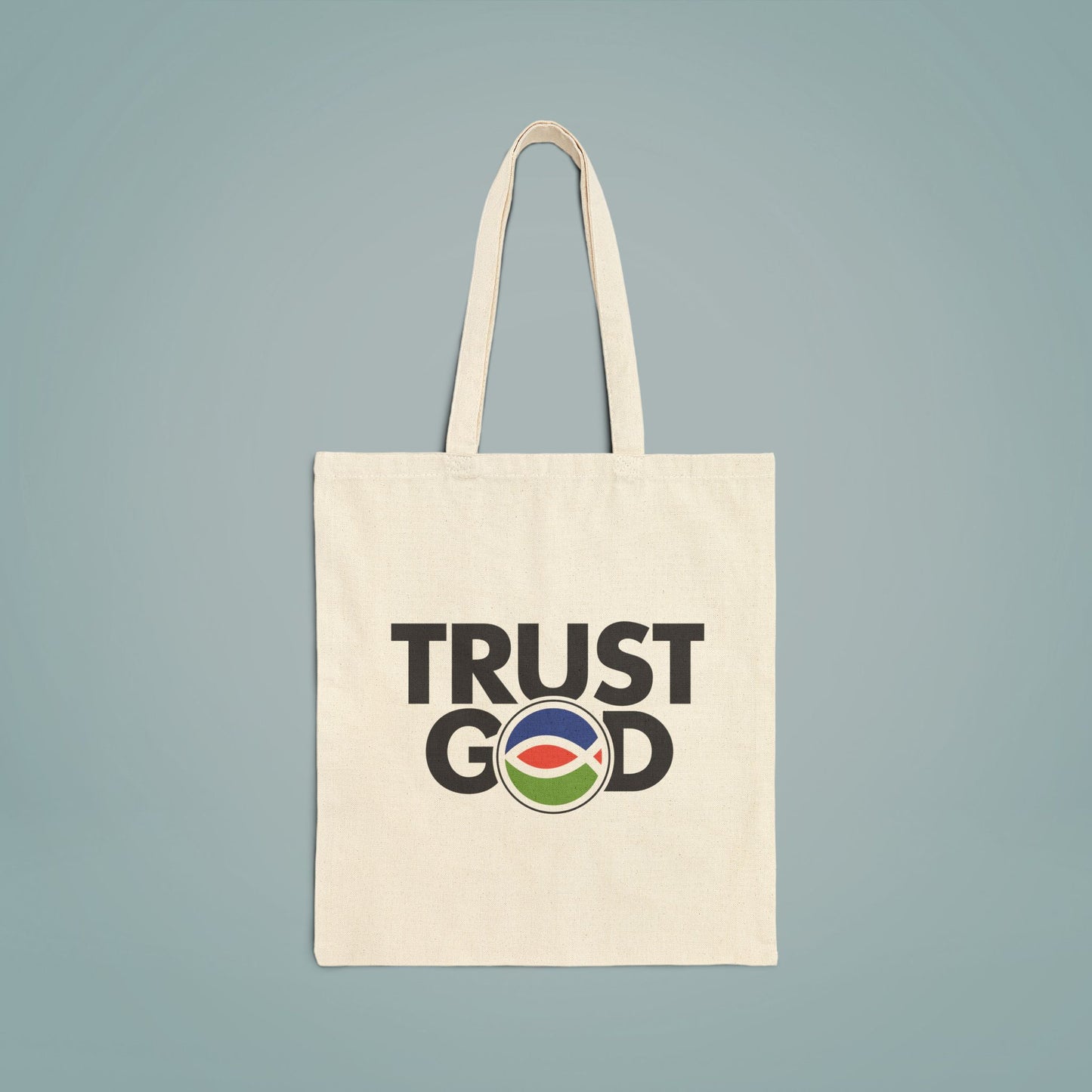 Cotton Canvas Tote Bag TRUST GOD