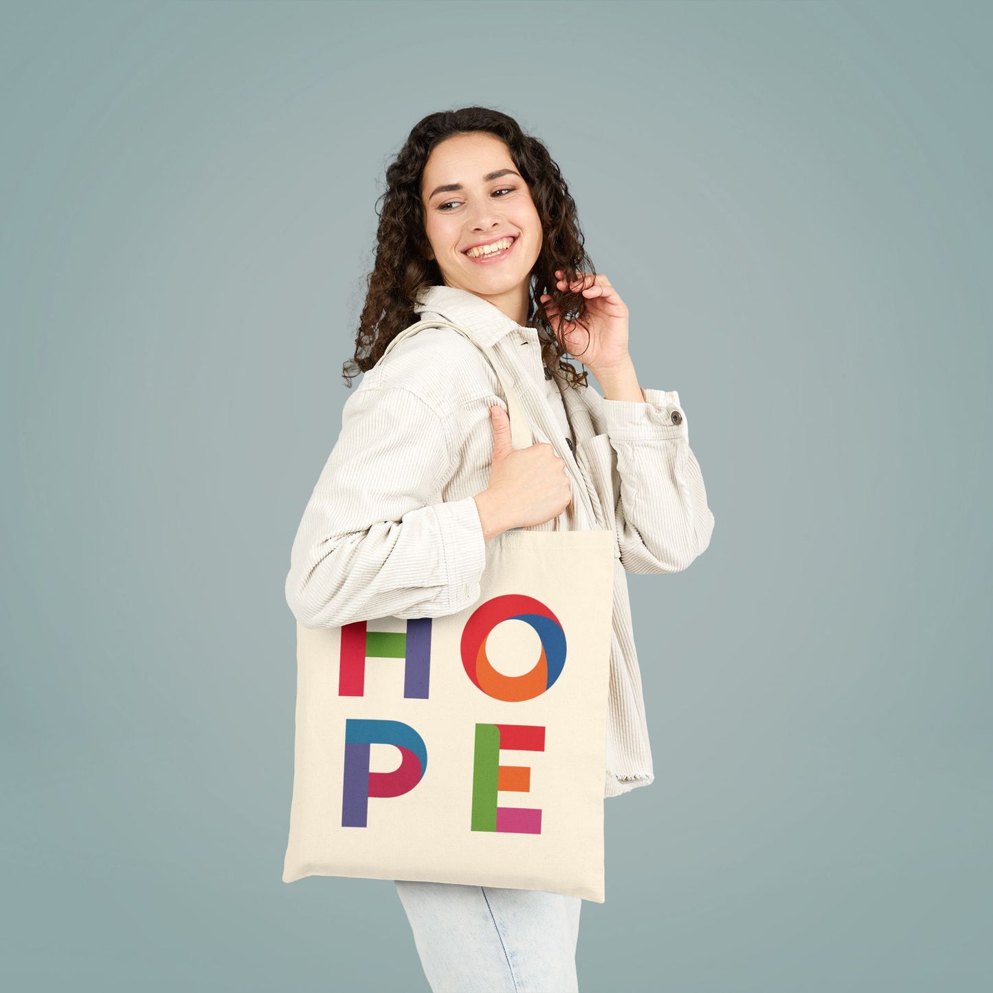Cotton Canvas Tote Bag HOPE