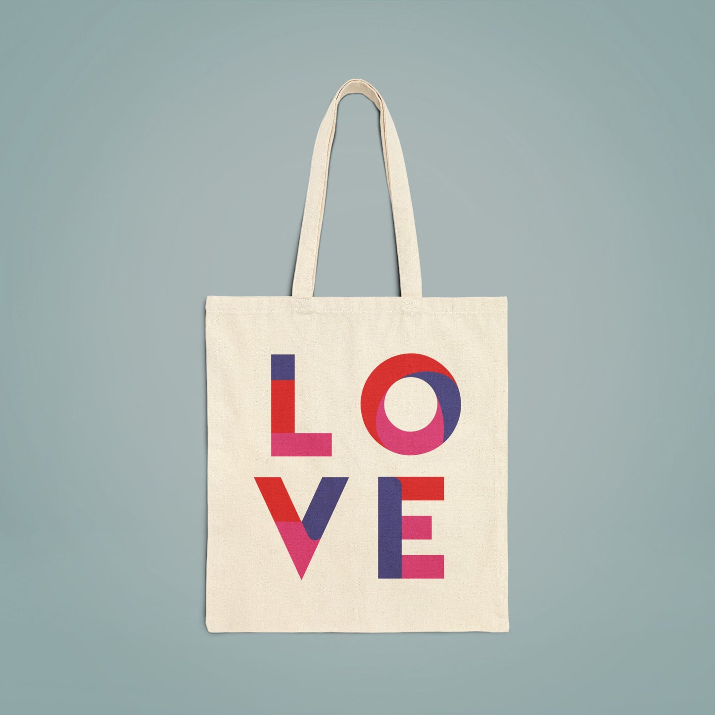 Cotton Canvas Tote Bag LOVE