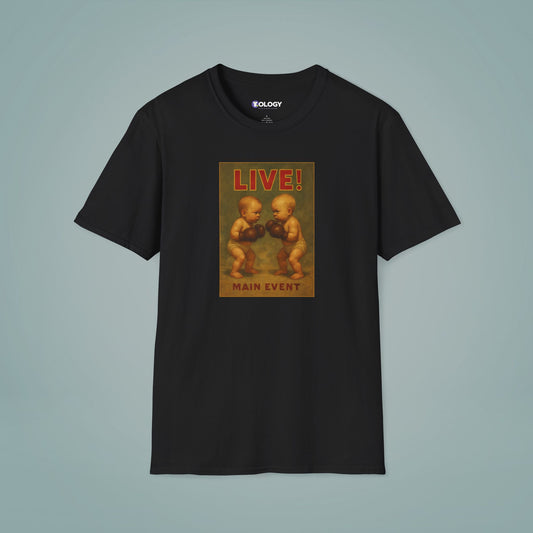 Vintage BOXING BABIES Art T-Shirt