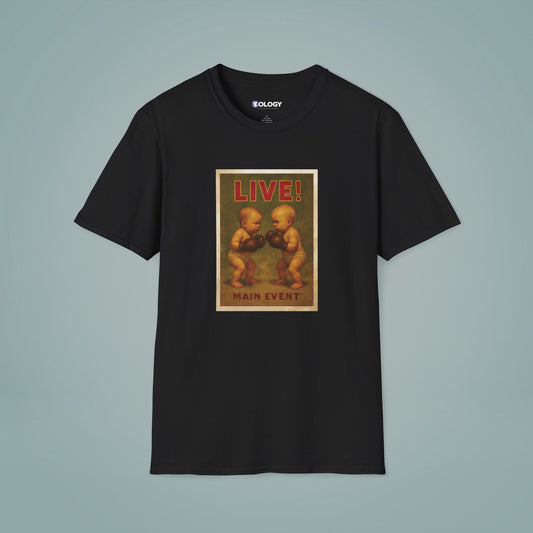 Vintage BOXING BABIES Art T-Shirt