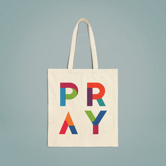 Cotton Canvas Tote Bag PRAY