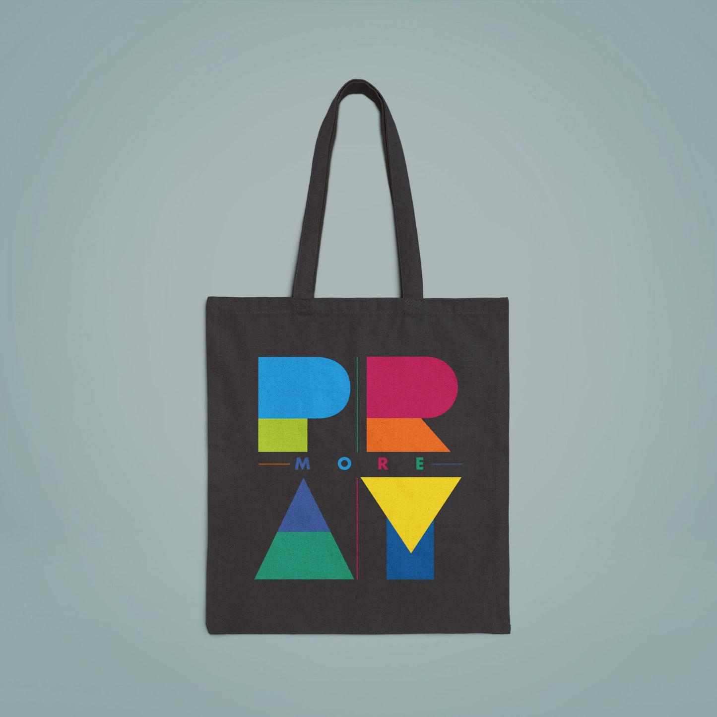 Cotton Canvas Tote Bag PRAY MORE